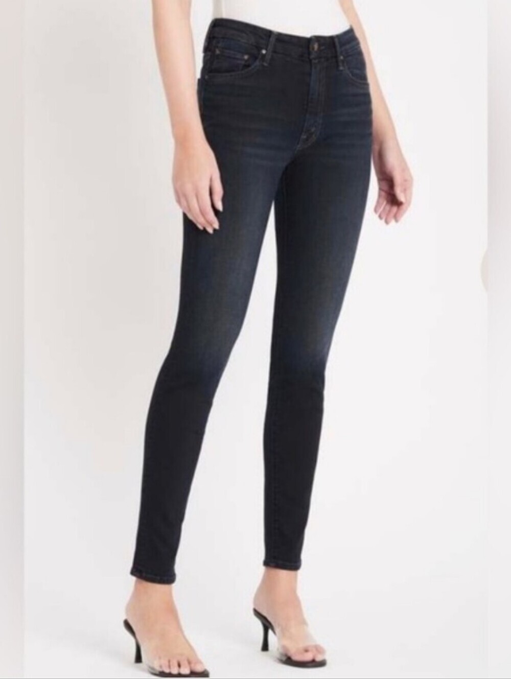 Mother High Waisted Looker Skinny Jeans in Coffee, Tea or Me Size 25